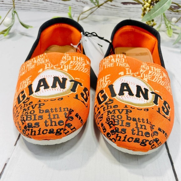 NWT San Francisco Giants Canvas Slip On Flats- Size 5/6 - Picture 4 of 11